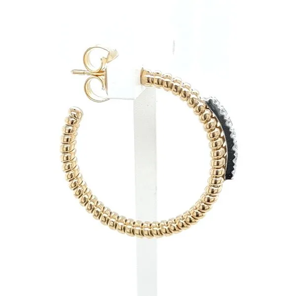 0.18 TCW DIAMOND HOOP EARRINGS Image 2 Blue Water Jewelers Saint Augustine, FL