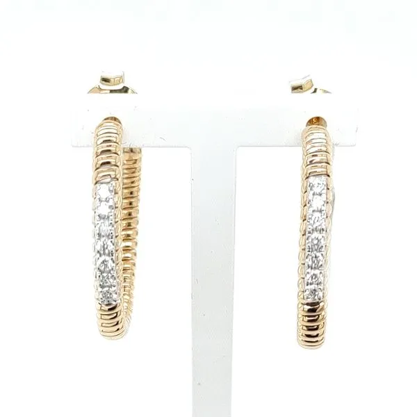0.18 TCW DIAMOND HOOP EARRINGS Blue Water Jewelers Saint Augustine, FL