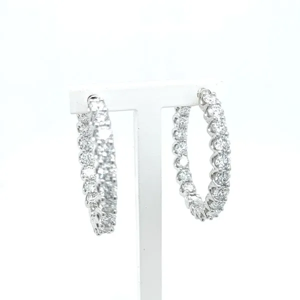 4.00TCW LAB-GROWN DIAMOND HOOP EARRINGS Blue Water Jewelers Saint Augustine, FL