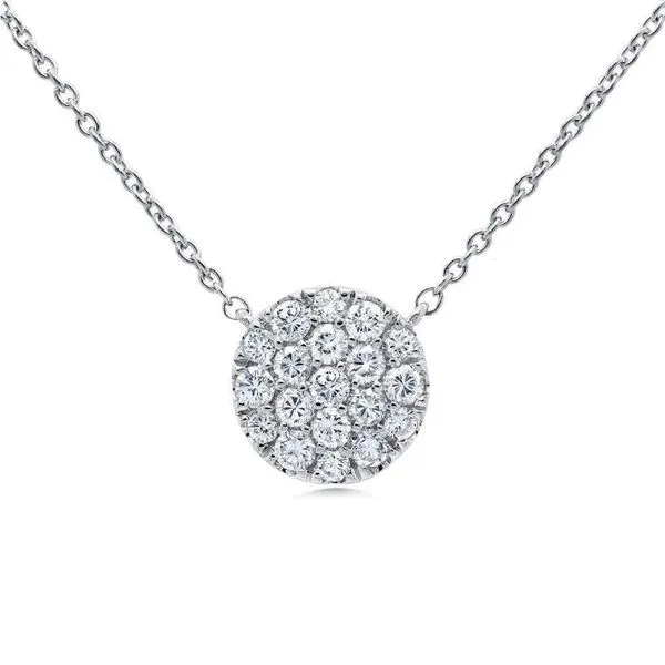 Pave Disc Pendant Blue Water Jewelers Saint Augustine, FL