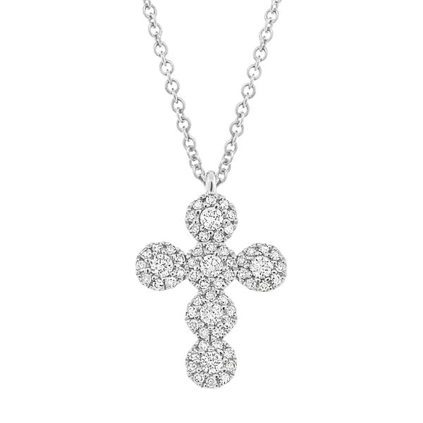 Diamond Cross Pendant Blue Water Jewelers Saint Augustine, FL