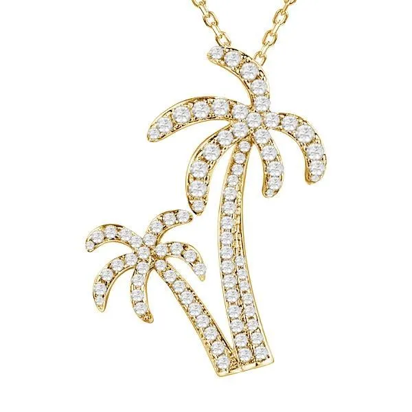 Diamond Pendant Necklace Blue Water Jewelers Saint Augustine, FL