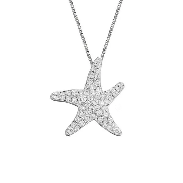 Diamond Pendant with Chain Blue Water Jewelers Saint Augustine, FL