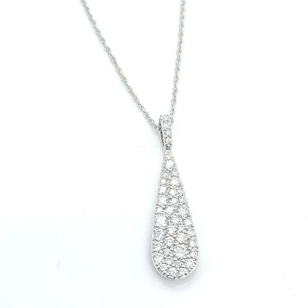 0.85 TCW PAVE DIAMOND PENDANT NECKLACE Blue Water Jewelers Saint Augustine, FL