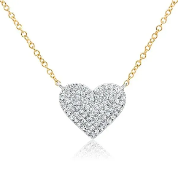0.20 TCW DIAMOND HEART PENDANT NECKLACE Blue Water Jewelers Saint Augustine, FL