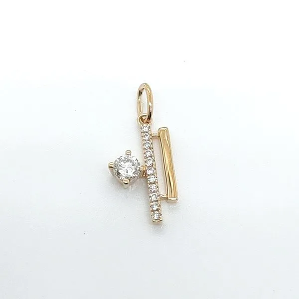 DIAMOND 0.22 TCW ASYMMETRICAL PENDANT Blue Water Jewelers Saint Augustine, FL