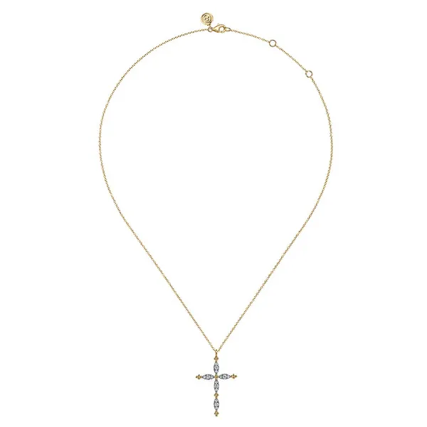 BUJUKAN DIAMOND 0.34 TCW CROSS PENDANT Image 2 Blue Water Jewelers Saint Augustine, FL