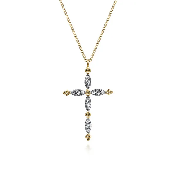 BUJUKAN DIAMOND 0.34 TCW CROSS PENDANT Blue Water Jewelers Saint Augustine, FL
