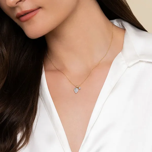 0.33 TCW DIAMOND PENDANT NECKLACE Image 4 Blue Water Jewelers Saint Augustine, FL