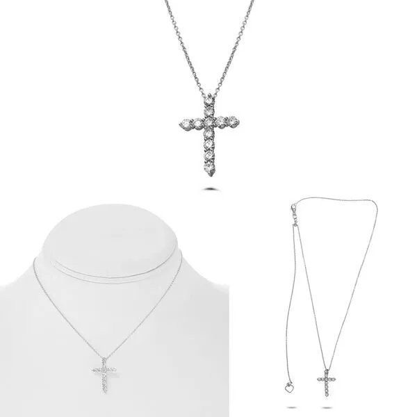 DIAMOND 0.50 TCW CROSS PENDANT NECKLACE Blue Water Jewelers Saint Augustine, FL