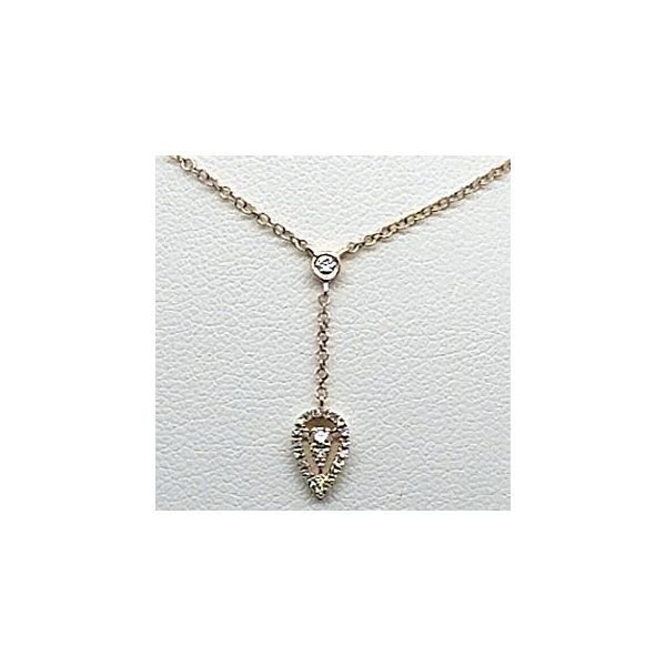 Pear Diamond Necklace Blue Water Jewelers Saint Augustine, FL