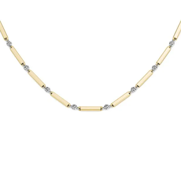 DIAMOND AND GOLD NECKLACE Image 3 Blue Water Jewelers Saint Augustine, FL