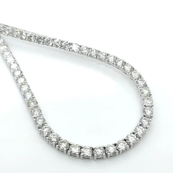 14.92 TCW DIAMOND TENNIS NECKLACE Blue Water Jewelers Saint Augustine, FL