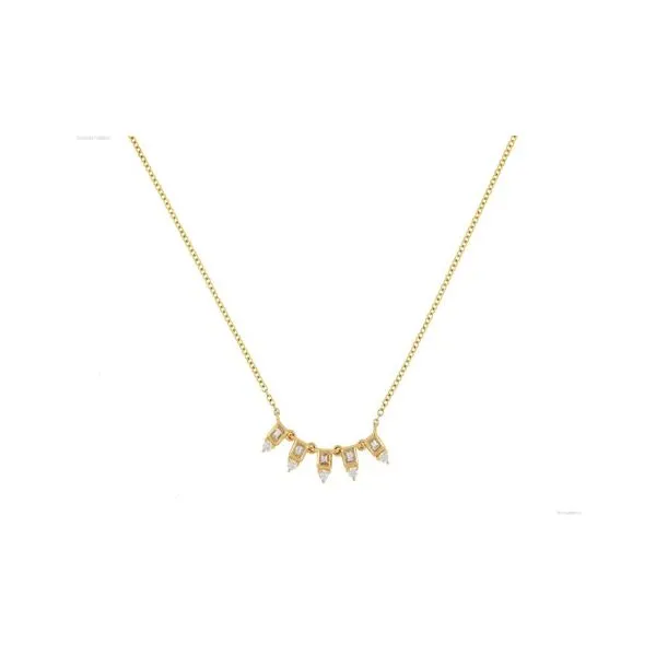 DIAMOND 0.26 TCW GEOMETRIC POINTED NECKLACE Blue Water Jewelers Saint Augustine, FL