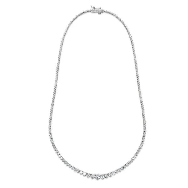 7.33 TCW ROUND LAB-GROWN DIAMOND GRADUATED NECKLACE Blue Water Jewelers Saint Augustine, FL