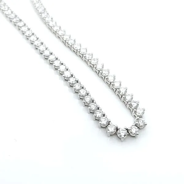 12.00 TCW LAB-GROWN DIAMOND TENNIS NECKLACE Image 2 Blue Water Jewelers Saint Augustine, FL