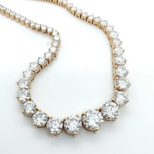20.00CT LAB-GROWN DIAMOND GRADUATED TENNIS NECKLACE Blue Water Jewelers Saint Augustine, FL