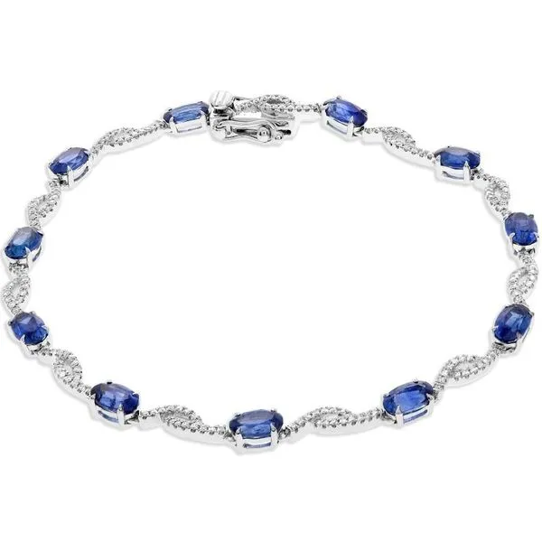 Diamond & Sapphire Bracelet Blue Water Jewelers Saint Augustine, FL