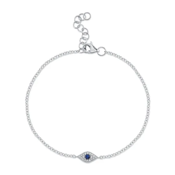 DIAMOND EVIL EYE BRACELET Blue Water Jewelers Saint Augustine, FL