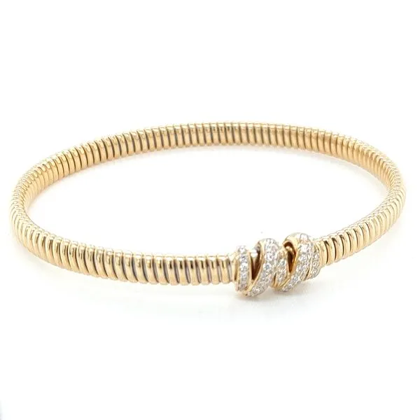 0.26 TCW DIAMOND KNOT ALBERO BANGLE BRACELET Blue Water Jewelers Saint Augustine, FL