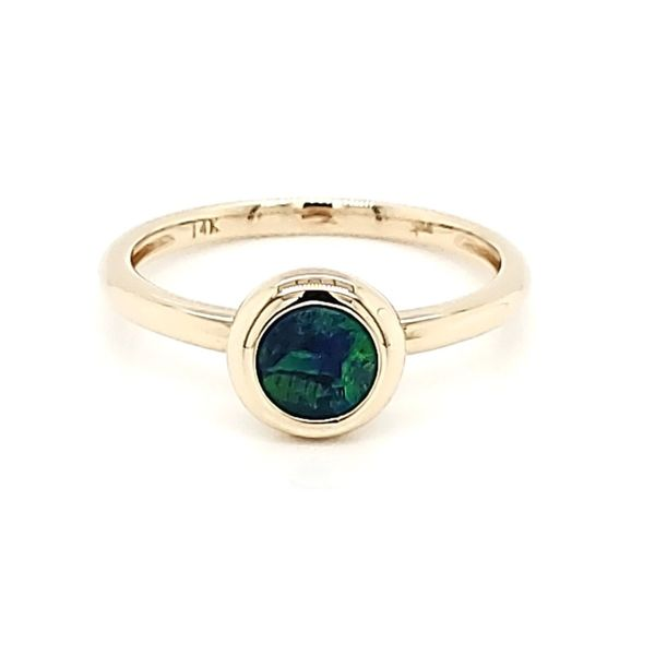 Australian Opal Doublet Ring Blue Water Jewelers Saint Augustine, FL