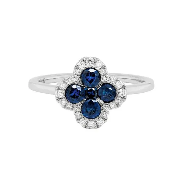 BLUE SAPPHIRE & DIAMOND RING Blue Water Jewelers Saint Augustine, FL