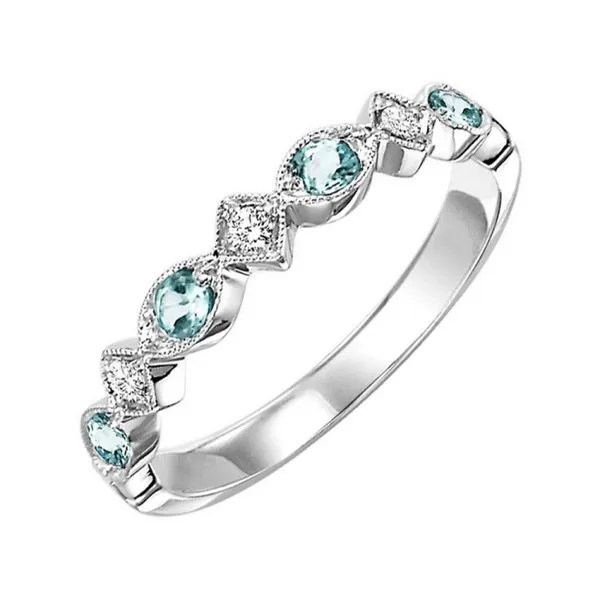 Blue Topaz & Diamond Ring Blue Water Jewelers Saint Augustine, FL