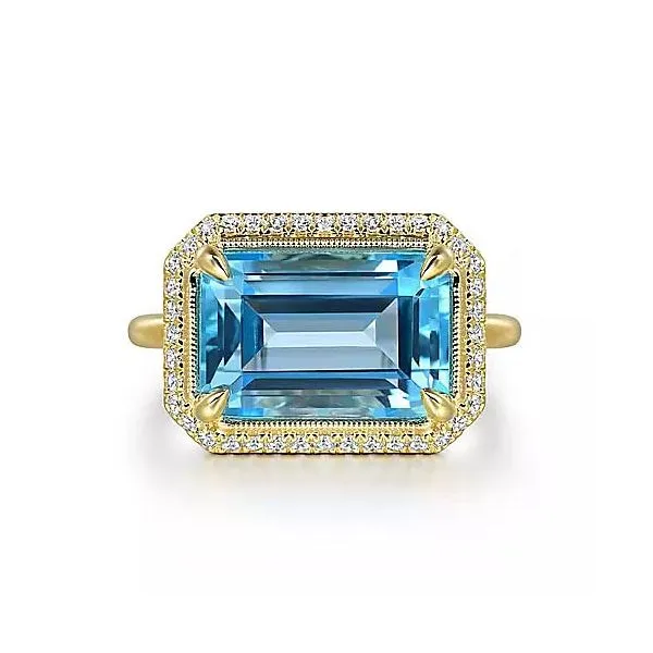 Colored Stone Ring Blue Water Jewelers Saint Augustine, FL