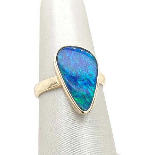 AUSTRALIAN OPAL DOUBLET RING Blue Water Jewelers Saint Augustine, FL