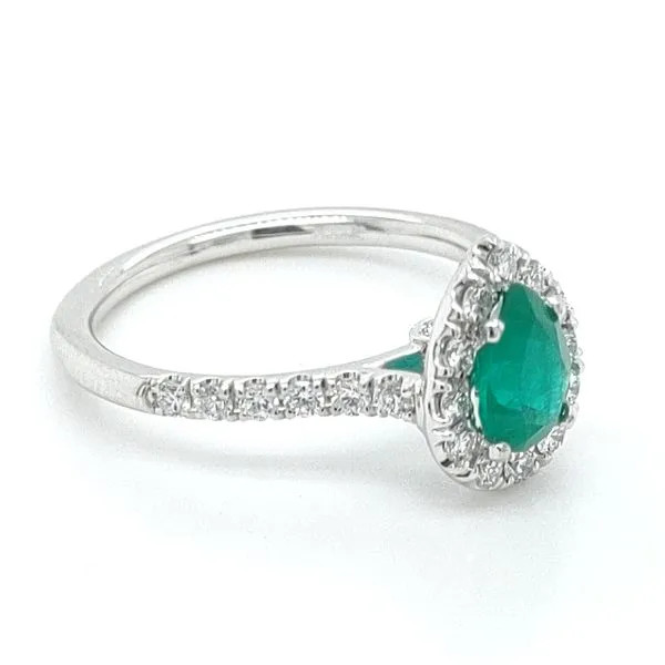 EMERALD AND DIAMOND RING Image 2 Blue Water Jewelers Saint Augustine, FL
