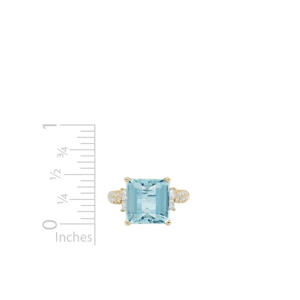 BRAZIL AQUAMARINE EMERALD CUT RING Image 2 Blue Water Jewelers Saint Augustine, FL