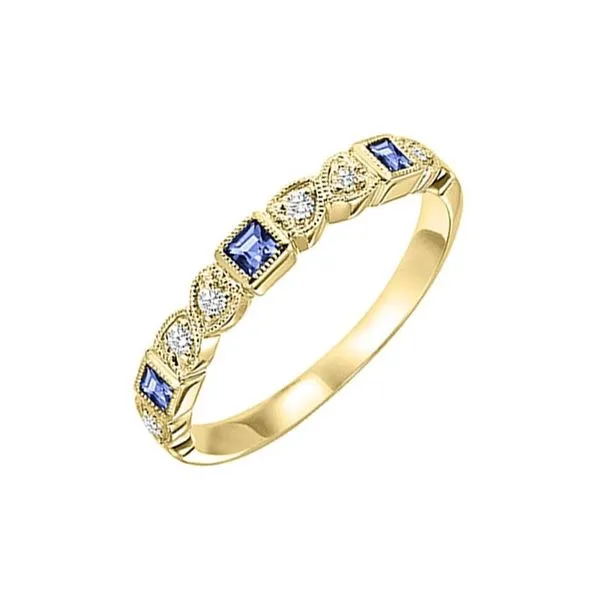SAPPHIRE AND DIAMOND STACKABLE RING Blue Water Jewelers Saint Augustine, FL