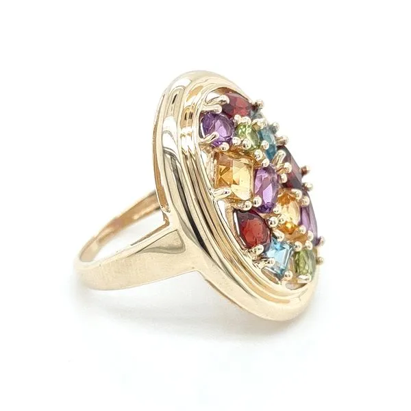 MULTI-GEMSTONE OVAL SHAPED RING Image 2 Blue Water Jewelers Saint Augustine, FL