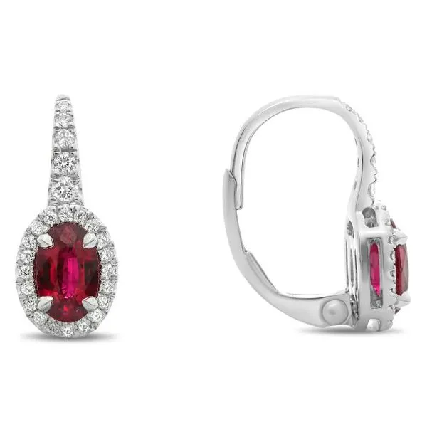 Ruby Colored Stone Earrings Blue Water Jewelers Saint Augustine, FL