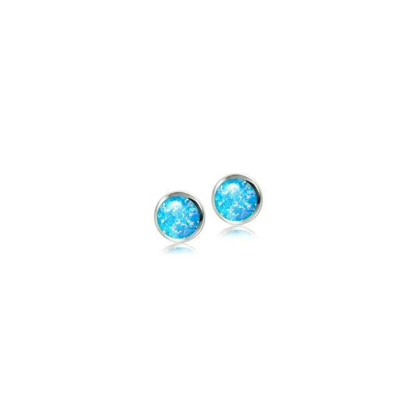 OPAL SILVER STUD EARRINGS Blue Water Jewelers Saint Augustine, FL