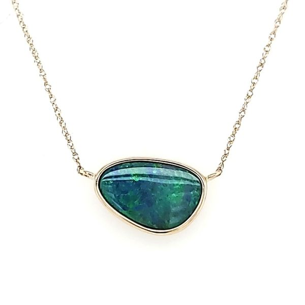 Australian Opal Doublet Pendant Blue Water Jewelers Saint Augustine, FL