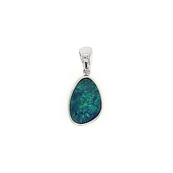 Australian Opal Doublet Pendant Blue Water Jewelers Saint Augustine, FL