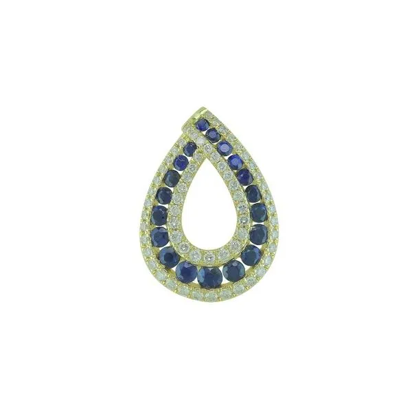 SAPPHIRE DIAMOND PENDANT Blue Water Jewelers Saint Augustine, FL