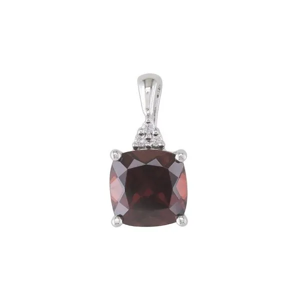 GARNET DIAMOND PENDANT Blue Water Jewelers Saint Augustine, FL