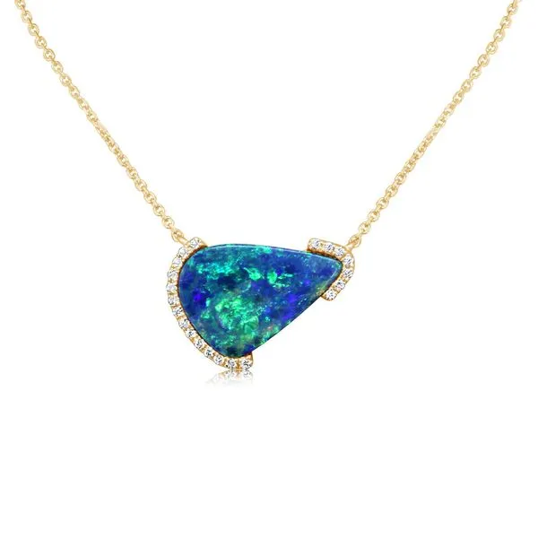 COLORED STONE PENDANT - AUSTRALIAN OPAL Blue Water Jewelers Saint Augustine, FL