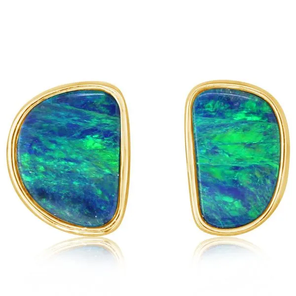 COLORED STONE EARRINGS - AUSTRALIAN OPAL Blue Water Jewelers Saint Augustine, FL