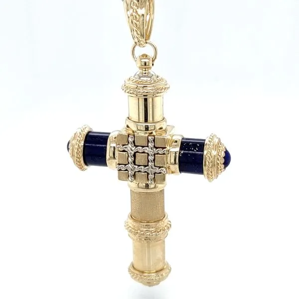 COLORED STONE CROSS PENDANT Blue Water Jewelers Saint Augustine, FL