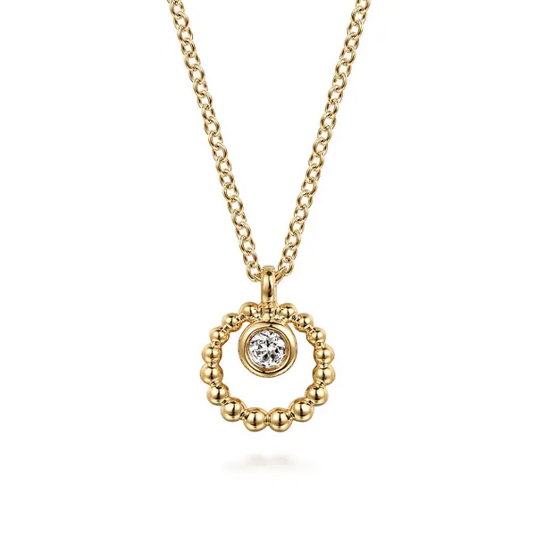 WHITE SAPPHIRE 0.07 CT PENDANT NECKLACE Blue Water Jewelers Saint Augustine, FL