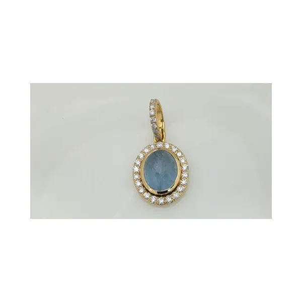 AQUAMARINE AND DIAMOND PENDANT Blue Water Jewelers Saint Augustine, FL