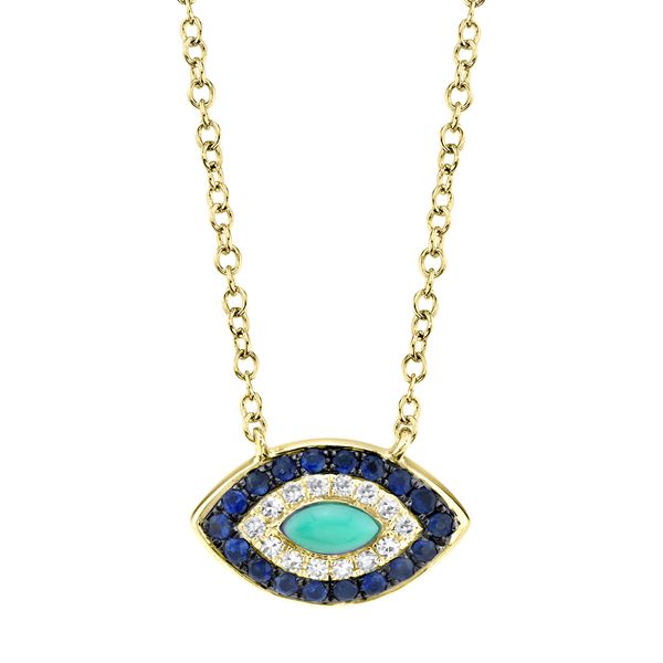 EYE OF PROTECTION NECKLACE Blue Water Jewelers Saint Augustine, FL