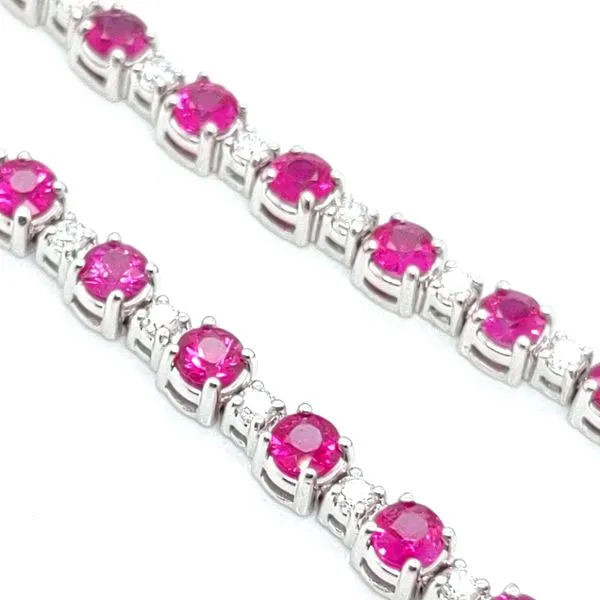 RUBY AND DIAMOND NECKLACE Image 4 Blue Water Jewelers Saint Augustine, FL