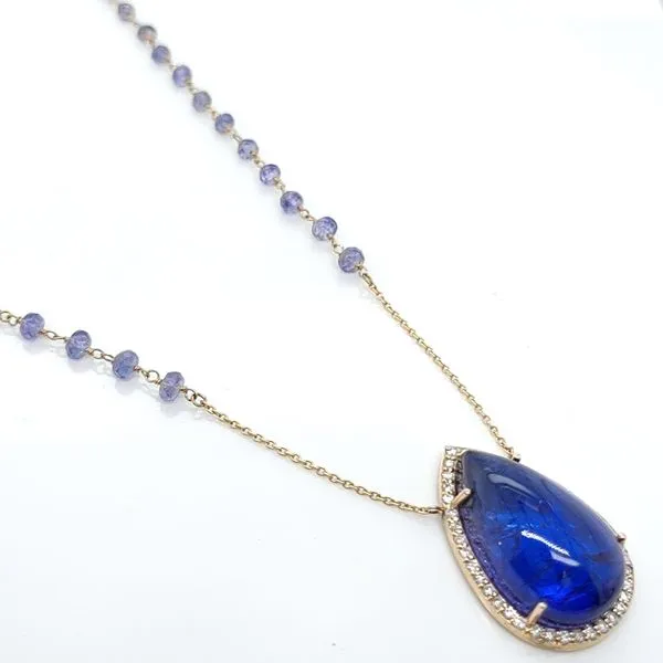COLORED STONE & DIAMOND NECKLACE Image 2 Blue Water Jewelers Saint Augustine, FL