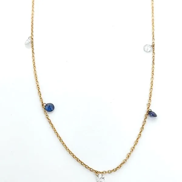 SAPPHIRE AND DIAMOND NECKLACE Blue Water Jewelers Saint Augustine, FL