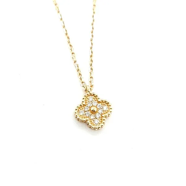DIAMOND CLOVER PENDANT NECKLACE Blue Water Jewelers Saint Augustine, FL