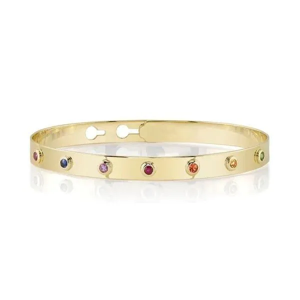 Colored Stone Bangle Blue Water Jewelers Saint Augustine, FL
